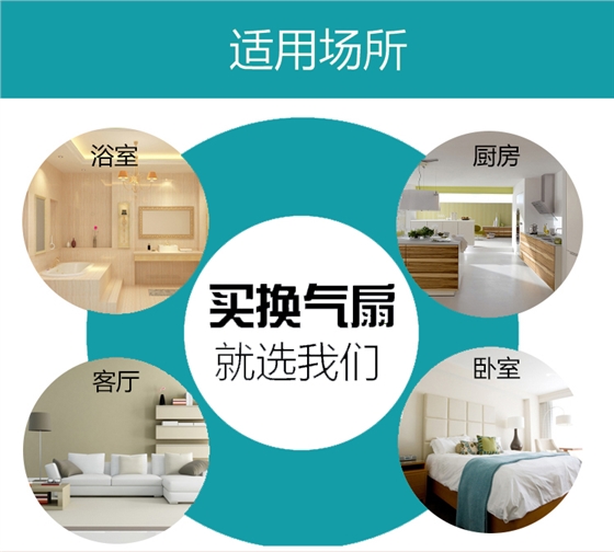 管道式排風(fēng)換氣扇適合的場所