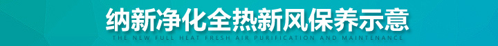 納新全熱交換新風(fēng)換氣機保養(yǎng)示意